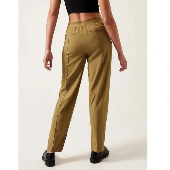 NWOT ATHLETA Vienna Slim Pant Tapestry Gold Casual Women’s 12 - Picture 2 of 11